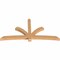 Ekena Millwork Davenport Timber Gable Bracket, Western Red Cedar, 108"W x 54"H x 5 1/2"D x 5 1/2"F, 12/12 Pitch GBW108X54X0606DAV00SWR - alternate 3